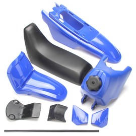 SUNQIAO PW50 Plastics, Fender Body Seat Gas Tank for Yamaha PW50 PY50 PeeWee 50 Kid Bikes (Black)