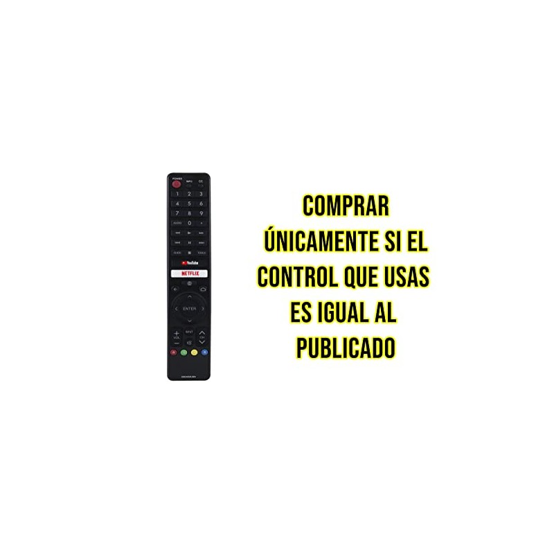 CONTROL EXPERT Control Compatible con Sharp Aquos Smart TV 4k