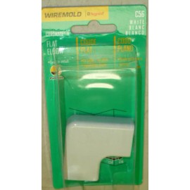 WIREMOLD NEW! WIREMOLD CORDMATE II FLAT ELBOW, WHITE PART #C56 PAINTABLE ELECTRICAL COVER