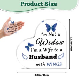 Memorial Gifts for Loss of Husband In Memory of Husband Acrylic Plaque for Friends Sympathy Gifts for Loss of Husband Remembrance Funeral Condolence Loss Memorial Keepsake