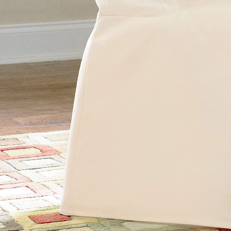 SureFit Cotton Duck Fabric Folding Chair Slipcover, Natural
