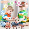Zomiboo 16-Piece Set Fox Toy Figures Red Fox Figures PVC