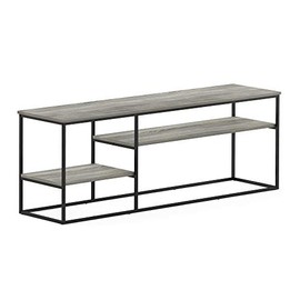 FURINNO Moretti Modern Lifestyle TV Stand, French Oak Grey