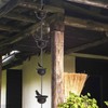 Gutter Rain Chain, Outdoor Rain Chain, Bird on Cup Gutter