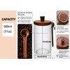 31oz Airtight Coffee Canister with Scoop, Glass Coffee Container for