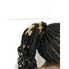 Long Gold Braiding Hair Cuff Clip Buckle Adjustable Dreadlock Braids