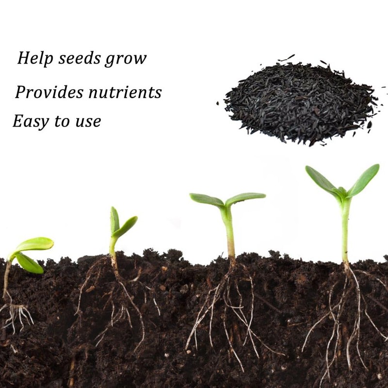 Horticultural Charcoal, Rice Husk Natural Activated Charcoal for Plants Indoor