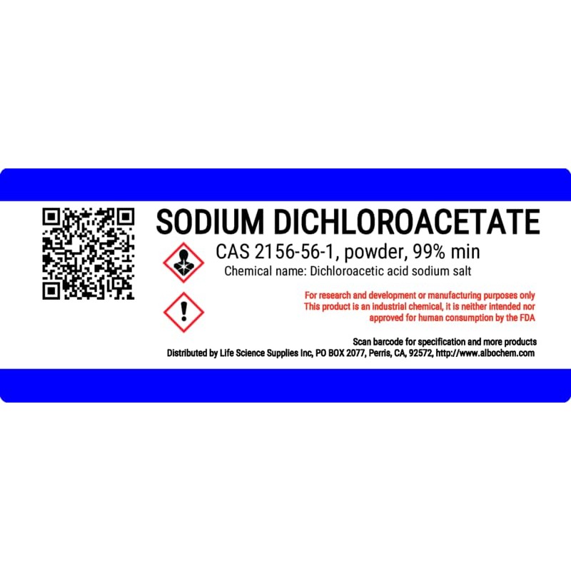 Sodium dichloroacetate (DCA), 99%, 100 Grams