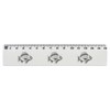 'fish' 15cm (6 Inch) White Plastic Ruler (RL00076051)