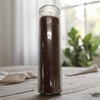 Prayer Candle 7 Day Brown 8" Vela Carmelita Unscented Pillar