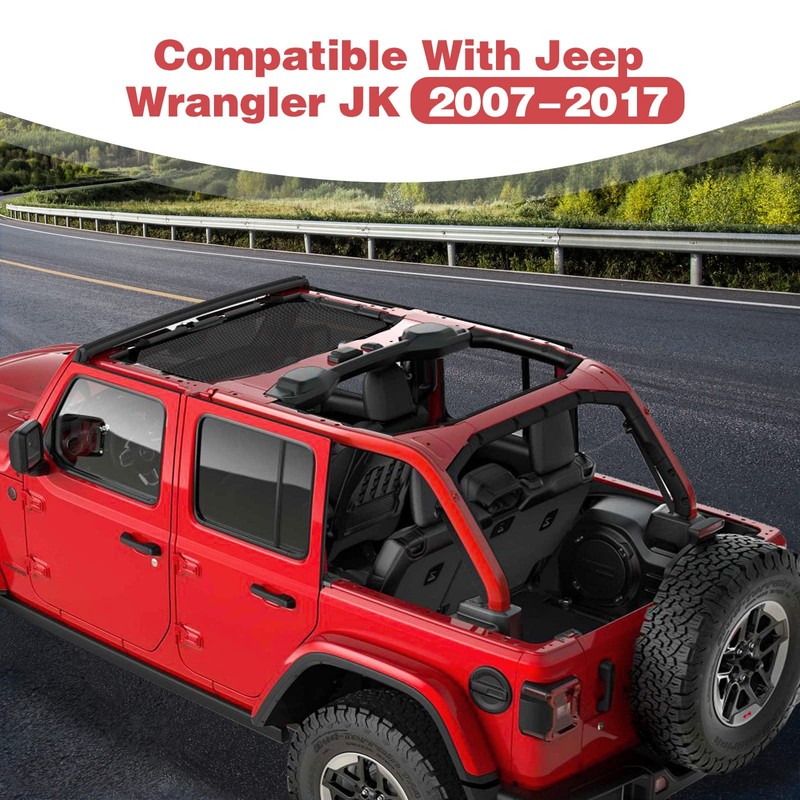 PDKLIN - Parasol de techo para Jeep JK, JKU de