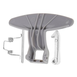 WOONEKY Washer Dryer Parts Washing Machine Door Handle Replacement Metal Handle for Drum Washer Fits Door Lock