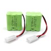 Gecoty 7.2V RC Battery, 2 Pack 1500mAh Ni-Cd Rechargeable AA