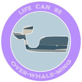 Athena Brands Blue Whale Life Can Be Over-Whale-Min - Panama Purple