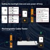 Rechargeable Digital Tone Cable Tester, WANLUTECH Tone Generator with Probe
