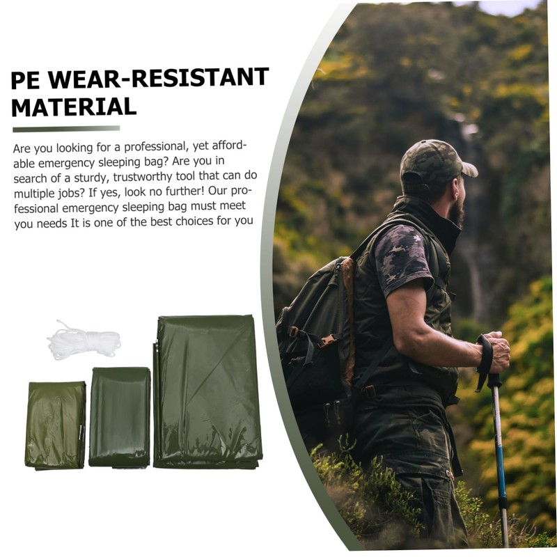 VICASKY Emergency Survival with Thermal Blanket Tent Portable Insulated Outdoor