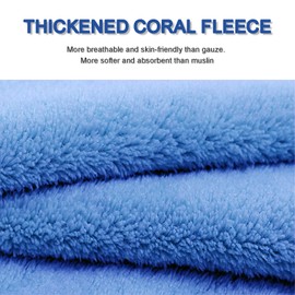 DAMATCH 12 Pack Baby Washcloths 10”by10”,Multicolor Coral Fleece Baby Towels,Suitable for Sensitive Skin,Ultra-Soft Wash Cloths for Girls and Boys