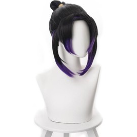 Butterfly Shibu Cosplay Wig, Short, Cosplay Accessory, Costume, Heat Resistant Wig with Net Included, Comic Events, Halloween, Christmas, Cultural Festivals, School Festivals
