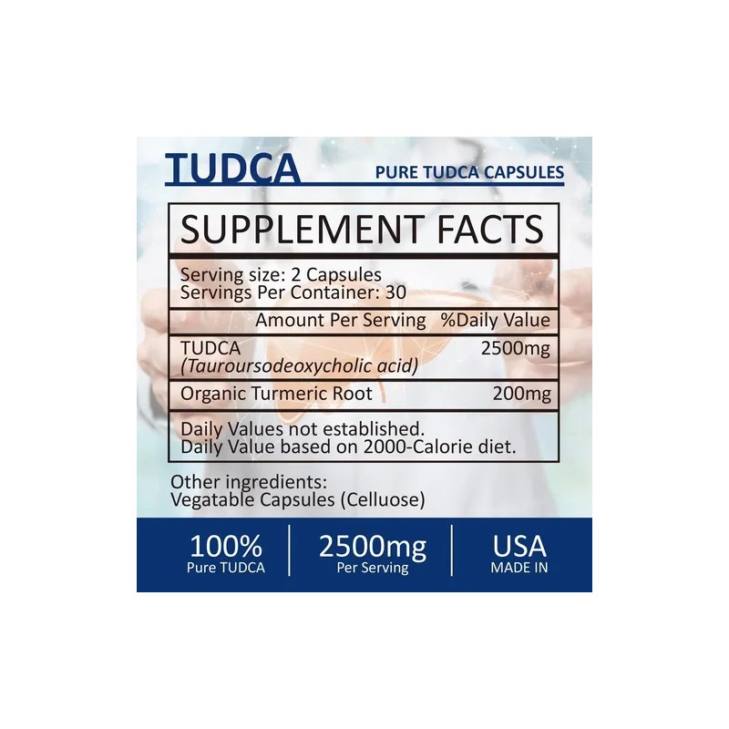 Rimtuku 2500 Mg Tudca Suplemento Detox De Sales Biliares