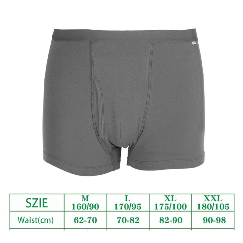 Cotton Breathable Washable Reusable Incontinence Underwear for Men XL