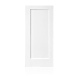 36 in. x 80 in. 1 Panel Hollow Core White Primed Composite Interior Door Slab