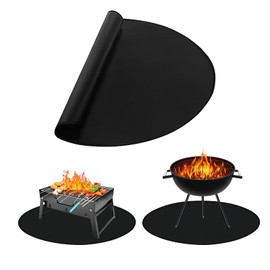 Fire Pit Mat, 39 x 39 Inch Fireproof Mat, Outdoor Fire Pit Mat, Durable Patio Grill Mat for Decking, Grass, Lawn, Backyard and Outdoor Campsites