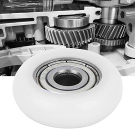 Nylon Ball Bearing, Pack of 10 Nylon Plastic Pulleys Roller, Embedded Deep Groove Ball Bearings, Carbon-Rich Chrome Bearing Steel (GCr15) 5 x 23 x 7 mm