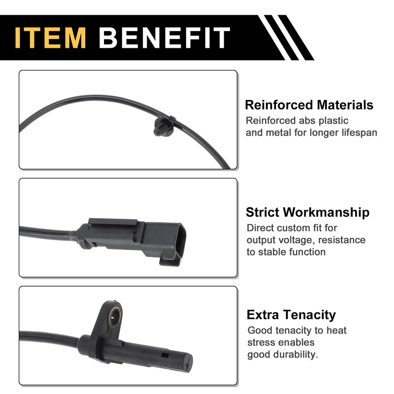 Partuto ABS Wheel Speed Sensor ABS Sensor Anti-lock Braking System