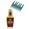 Bablo Pomade Hair Oil for Men & Mesh Comb (Green)
