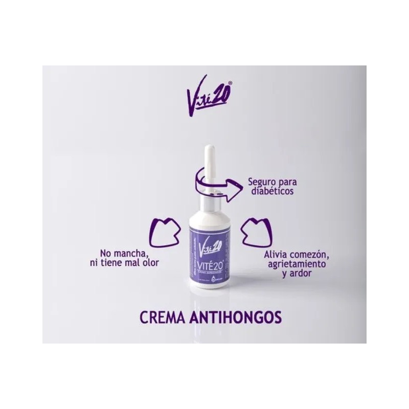 Vité 20 Crema Antihongos (12 Piezas)