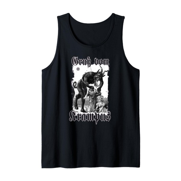 Greeting from Krampus Christmas Legend Figure Tank Top
