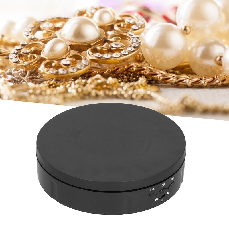145mm 360° Round Auto Rotating Display Stand 3 Speed Control