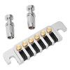 Guitar Bridge Tailpiece Reversible Wrap Around Saddle Bridge Stop Tailpiece