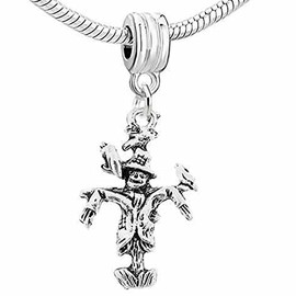 Sexy Sparkles Scarecrow Dangle Spacer Charm Bead For Snake Chain Charm Bracelet