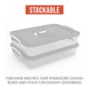 Chef Pomodoro Pizza Dough Proofing Box, 14 x 11-Inch, Pizza