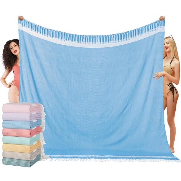 Oversized Turkish Beach Towel Blanket XXL Cotton Sandproof Towels Boho