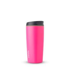 Owala SmoothSip - Vaso de café aislado de acero inoxidable, reutilizable, sin BPA, taza de viaje, 20 onzas, rosa (brisa de sandía)