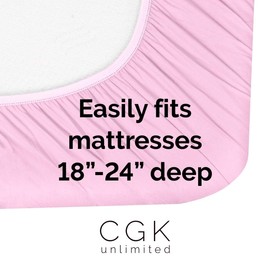 Extra Deep Pocket Sheets - 6 Piece Sheet Set - Queen Sheets Deep Pocket- Extra Deep Pocket Queen Sheets - Deep Fitted Sheet Set - Extra Deep Pocket Queen Size Sheets - Easily Fits Extra Deep Mattress