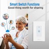 Tuya Smart Light Switch Compatible with Alexa, Single Pole 1