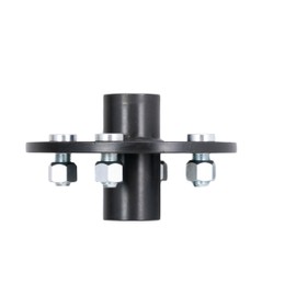 AlveyTech Heavy-Duty Rear Wheel Hub with 1" Bore and 1/4" Keyway for Go-Kart - GoKart Steel Hubs for Wheels, fit Axle with 1 Inch OD Keyed Shaft, Lug Hardware Included, 'Cart Replacement Parts