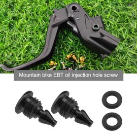 The Lord of the Tools 2Pcs Bicycle Bleed Screws for Lever Reservoir T25 Compatible with Magura EBT Bike Titanium Alloy Bolts Bicycle Fuel Tank Oil Filling Hole Screw Black