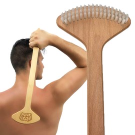 The Bulldog Back Scratcher, The Original Brush Skin Stimulator for Itch Relief and Pleasure, Best Gift for Men and Women, Designed for Deep Self Massage
