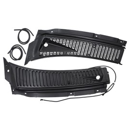 MOTOKU Windshield Wiper Vent Cowl Screen Cover Grille Panels Kit for Ford F-250 F-350 F-450 F-550 Super Duty 1999-2007