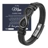 Gkmamrg Gifts for Men Husband Boyfriend Leather Bracelet - Birthday