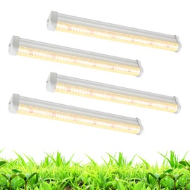 TVTUTPWY T5 Grow Lights 5000K Full Spectrum,1.4FT (4pcs x 10 Watts) Plant Growing Lamp,End-to-End Connectable Led Light Strips for Indoor Plants Succulents Flowers Growing