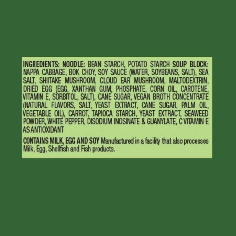 Crystal Noodle Soup, Vegetable, (Pack of 6 Cups) 1.83 OZ