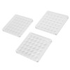 3pcs 36 Grids Acrylic Magnetic Shell Display Case Decorative Shell