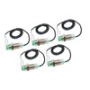 5 Pcs Proximity Sensor 2 Wire Normally Open 10mm Detecting