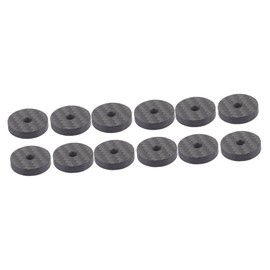 Gatuida 12pcs Carbon Fiber Speaker Isolation Feet Pads Reduce for Amplifiers and Speakers Shockproof Base Mats for Enhanced Audio