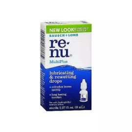 Bausch + Lomb Renu MultiPlus Lubricating & Rewetting Drops 0.27 fl oz (2-Pack)
